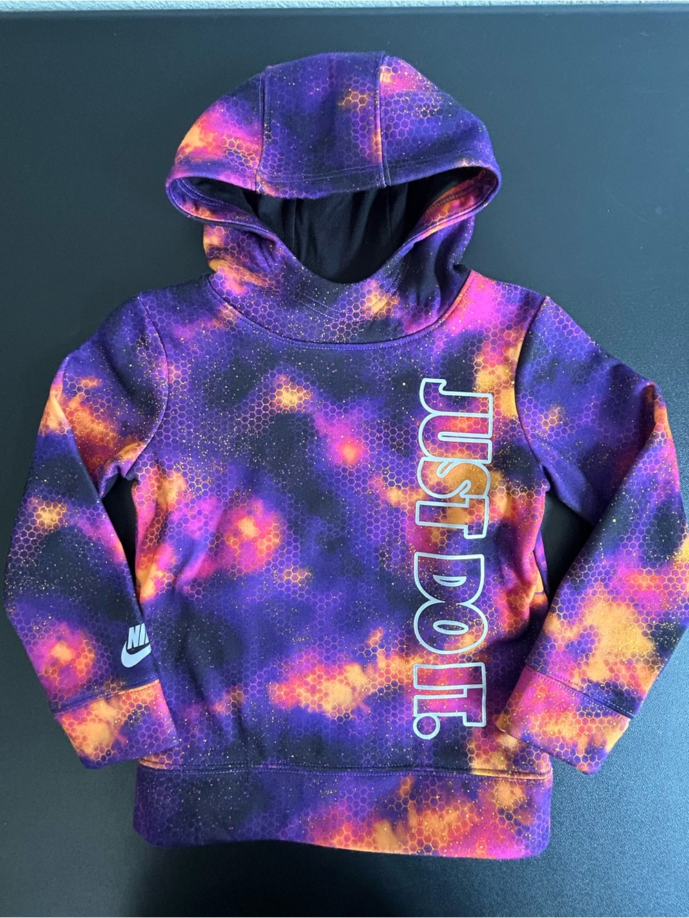 NIKE Toddler size 4X Sportswear Club Galaxy Fleece Hoodie PULLOVER